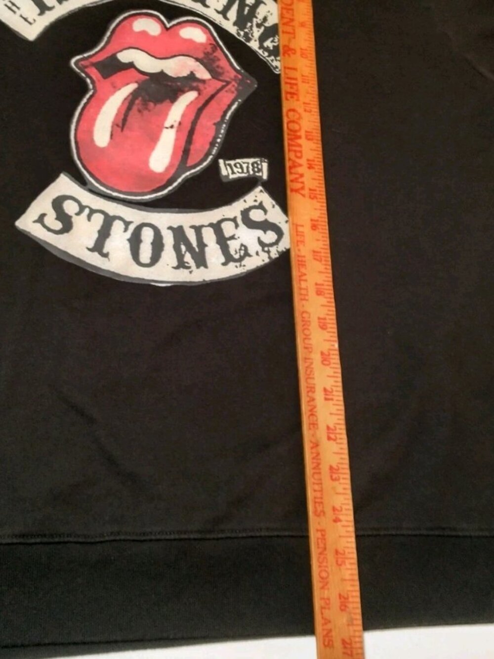 The Rolling Stones Sweatshirt Large Black Rock N Roll Band Tongue And Lips - Picture 6 of 9
